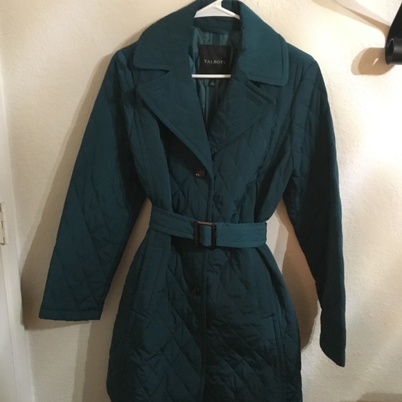 Like New Talbots Teal Coat - Picture 1 of 6